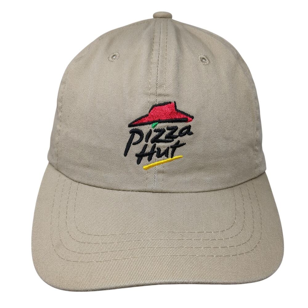 Pizza Hut AmeriServe Slideback Baseball Cap Brown One Size Adjustable 6 Panel